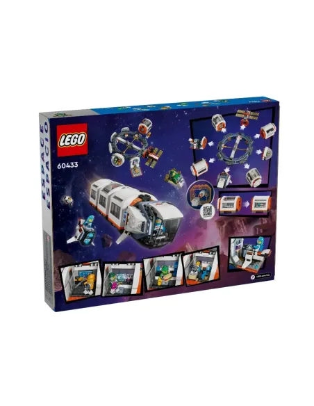 LEGO City 60433 Stazione Spaziale Modulare, Modellino da Costruire per Collegare Astronavi e Moduli, Gioco per Bambini da 7+