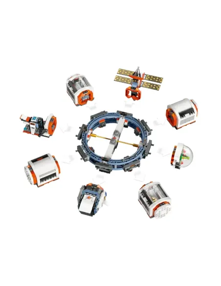 LEGO City 60433 Stazione Spaziale Modulare, Modellino da Costruire per Collegare Astronavi e Moduli, Gioco per Bambini da 7+