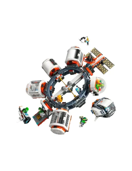 LEGO City 60433 Stazione Spaziale Modulare, Modellino da Costruire per Collegare Astronavi e Moduli, Gioco per Bambini da 7+