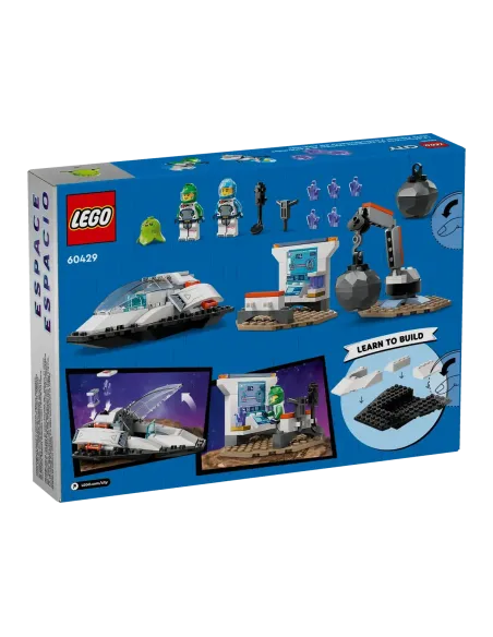 LEGO City 60429 Navetta Spaziale e Scoperta di Asteroidi, Gioco per Bambini 4+ con Astronave Giocattolo, Gru e 2 Minifigure