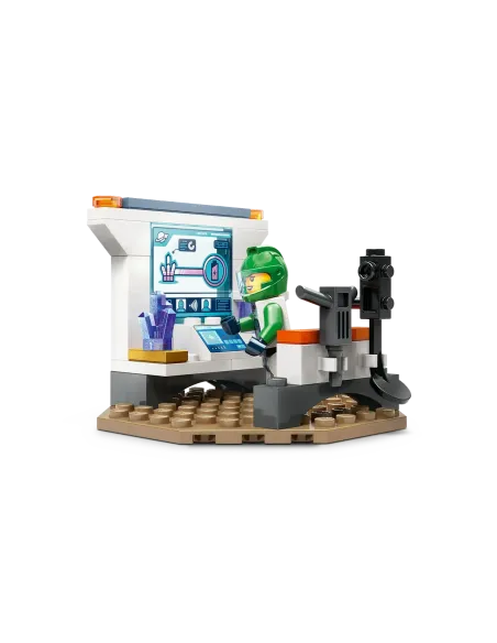 LEGO City 60429 Navetta Spaziale e Scoperta di Asteroidi, Gioco per Bambini 4+ con Astronave Giocattolo, Gru e 2 Minifigure