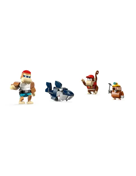 LEGO Super Mario 71425 Pack di Espansione Corsa nella Miniera di Diddy Kong, Livello con Percorso, Aereo Giocattolo e 4 Personag