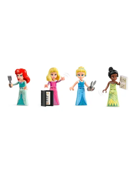 LEGO Disney Princess 43246 l'Avventura al Mercato Principesse Disney, Giochi Bambini 6+, Città da Costruire e 4 Mini Bamboline