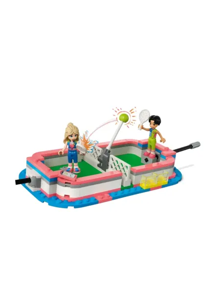 LEGO Friends 41744 Centro Sportivo, Gioco del Calcio, Basket, Tennis, Parete da Arrampicata e 4 Mini Bamboline per Bambini 8+