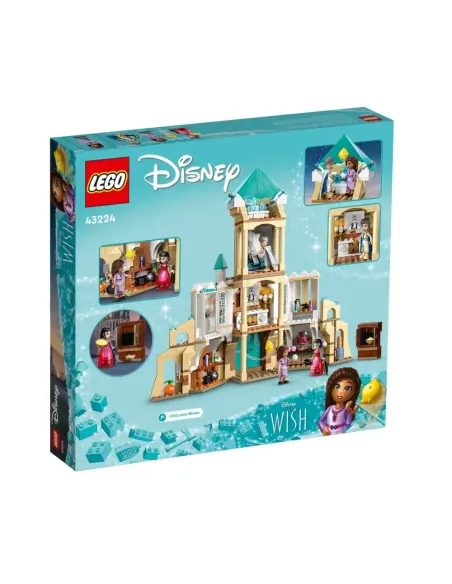 LEGO Disney Princess Disney Wish 43224 Il Castello di Re Magnifico, Gioco da Costruire dal Film Wish con Mini Bamboline, Regalo 