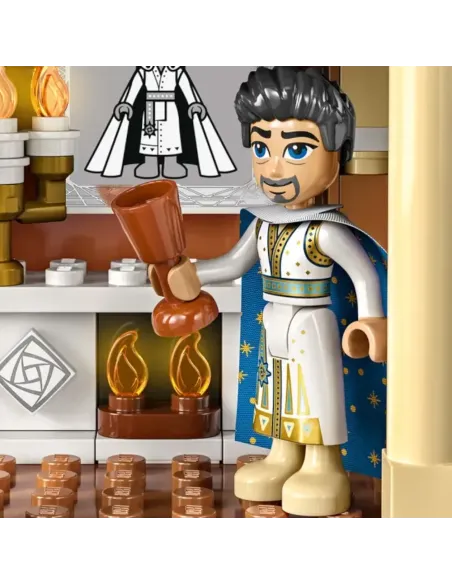 LEGO Disney Princess Disney Wish 43224 Il Castello di Re Magnifico, Gioco da Costruire dal Film Wish con Mini Bamboline, Regalo 