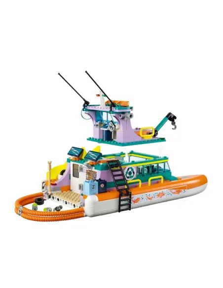 LEGO Friends 41734 Catamarano di Salvataggio, Barca Giocattolo con Animali e Sottomarino, Set Educativo, Regalo per Bambini 7+