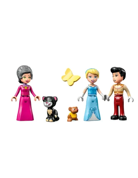 LEGO Disney Princess Principessa Disney 43206 Il Castello di Cenerentola e del Principe Azzurro, Idea Regalo, Giocattolo per Bam