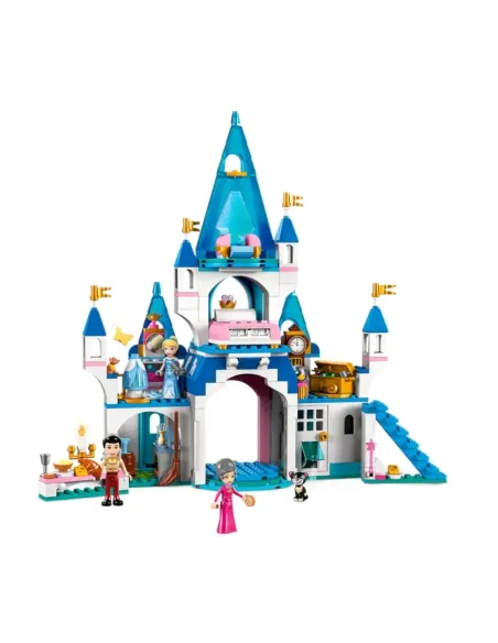 LEGO Disney Princess Principessa Disney 43206 Il Castello di Cenerentola e del Principe Azzurro, Idea Regalo, Giocattolo per Bam