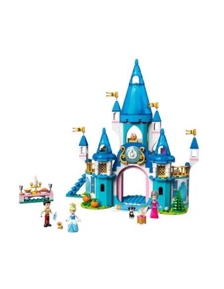 LEGO Disney Princess Principessa Disney 43206 Il Castello di Cenerentola e del Principe Azzurro, Idea Regalo, Giocattolo per Bam