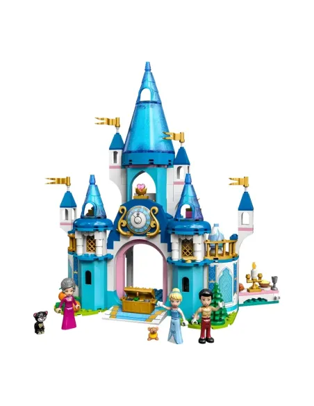 LEGO Disney Princess Principessa Disney 43206 Il Castello di Cenerentola e del Principe Azzurro, Idea Regalo, Giocattolo per Bam