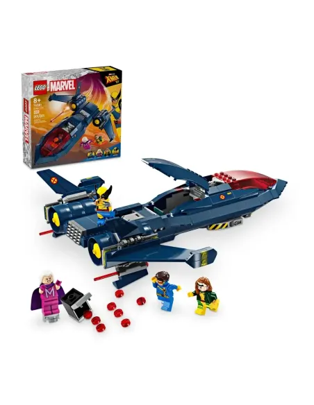 LEGO | Marvel 76281 X-Jet di X-Men, Aereo Giocattolo per Bambini di 8+ Anni, Modellino da Costruire con Minifigure di Supereroi