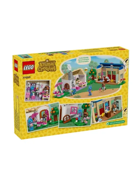 LEGO Animal Crossing 77050 Bottega di Nook e casa di Grinfia, Giochi Creativi per Bambini 7+ con Negozio e Casa Giocattolo