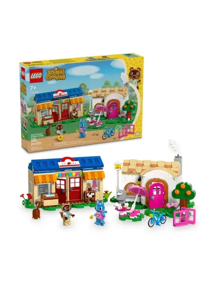 LEGO Animal Crossing 77050 Bottega di Nook e casa di Grinfia, Giochi Creativi per Bambini 7+ con Negozio e Casa Giocattolo