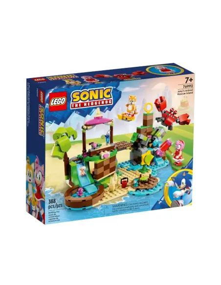 LEGO Sonic the Hedgehog 76992 L’Isola del Soccorso Animale di Amy, Giocattolo con 6 Personaggi, Regalo per Bambini dai 7 Anni