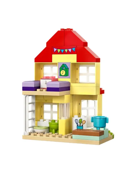LEGO DUPLO 10433 La Casa del Compleanno di Peppa Pig, Giochi Creativi per Bambini 2+ Anni con 3 Personaggi, Playset Educativo