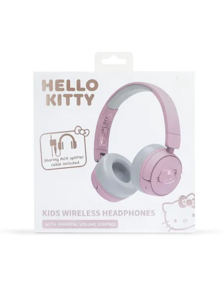 OTL Technologies Hello Kitty Cuffie Con cavo e senza cavo A Padiglione MUSICA USB tipo-C Bluetooth Rosa, Blu