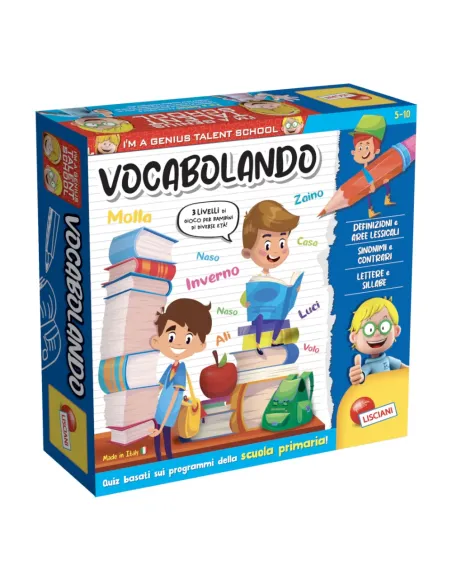 Lisciani 100484 gioco da tavolo I'm a genius ts vocabulando Educativo
