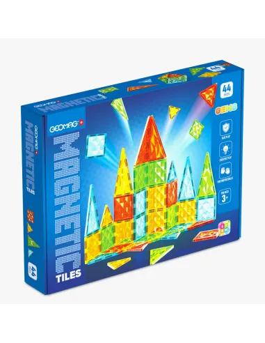 Geomag Magnetic Tiles Gems 44 Set da costruzione