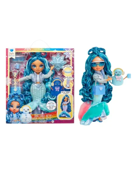 Rainbow High Winter Wonderland Doll- Skyler (Blue)