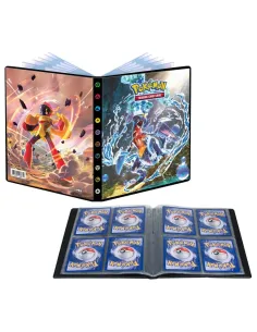 POKEMON ALBUM 4 TASCHE 12 PAG SCARLATTO VIOLETTO 4...