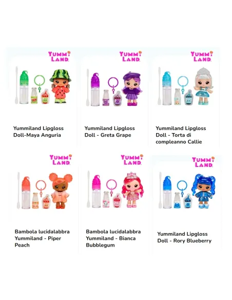 MGA Entertainment Yummiland Lipgloss Doll Character Assortment