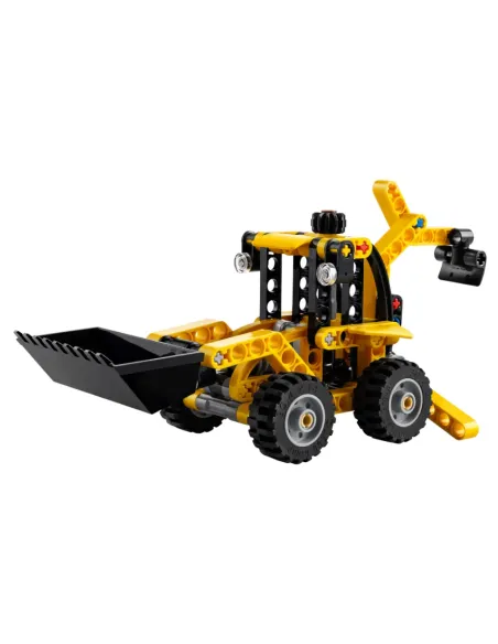 LEGO Technic Scavatrice a Cucchiaia Rovescia, Giochi per Bambini 7+, Veicolo con Escavatore Posteriore, Pala e Stabilizzatori