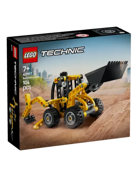 LEGO Technic Scavatrice a Cucchiaia Rovescia, Giochi per Bambini 7+, Veicolo con Escavatore Posteriore, Pala e Stabilizzatori