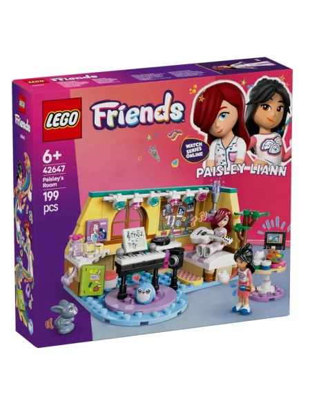 LEGO Friends 42647 La Cameretta di Paisley, Giochi Educativi per le Abilità Sociali per Bambine 6+ Fan dell'Arte e Mestieri