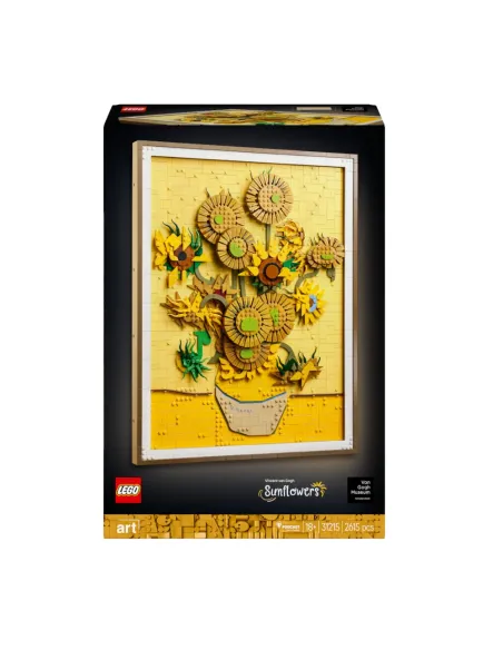 LEGO ART 31215 Vincent Van Gogh – Girasoli, Quadro 3D Costruibile Fai da Te per Adulti, Decorazione Casa, Regalo Donna o Uomo