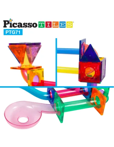 Picasso Tiles MAGNETIC PISTA BIGLIE BLOCCHI 71...