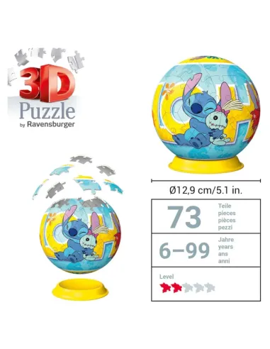 72 Pezzi PUZZLEBALL 3D STITCH (11574)