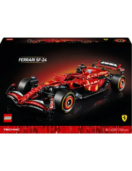 LEGO Technic 42207 Monoposto F1 Ferrari SF-24 - Modello di Auto Formula 1 da Collezione, Idea Regalo per Adulti, Uomo e Donna