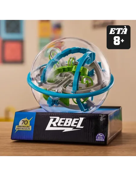 Games Perplexus Rebel, Il Labirinto 3D con 70 Ostacoli in Una Sfera, 8+ Anni