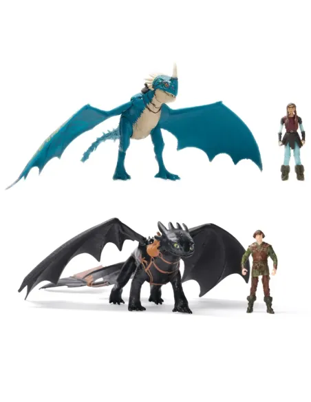 DreamWorks Dragons , How to Train Your Dragon, Astrid & Deadly Nadder, action figure del duo vichingo, giocattoli per bambini da