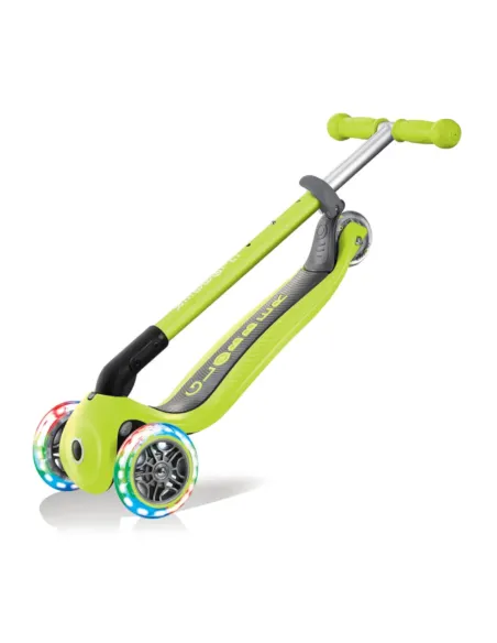 Globber Primo Foldable Lights Bambini Monopattino a tre ruote Lime