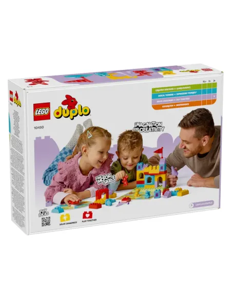 LEGO DUPLO 10450 Gioco al Castello con Salterello, Set con 3 Animali Giocattolo, Castello e Gioco da Tavolo per Bambini da 3+