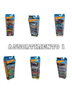 Hot Wheels CONFEZIONI con 5 VEICOLI (1806/DJG23)