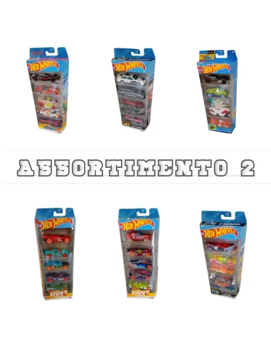 Hot Wheels CONFEZIONI con 5 VEICOLI (1806/DJG23)