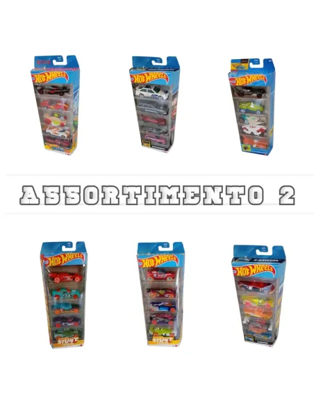 Hot Wheels CONFEZIONI con 5 VEICOLI (1806/DJG23)