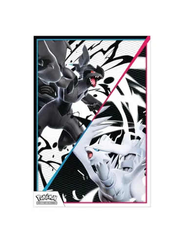 POKEMON POSTER Luce NERA e Fuoco BIANCO SV10.5...