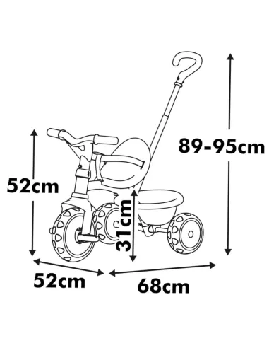 TRICICLO BE MOVE BEIGE (7600740338)