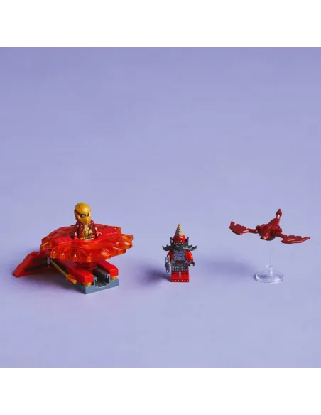 LEGO NINJAGO 71823 Spinner del Drago Spinjitzu di Kai - Trottola Giocattolo con 2 Minifigure e Armi, Giochi per Bambini 6+