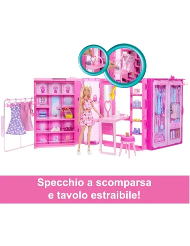 Barbie Armadio Dei Sogni Di Playset Giocattolo...