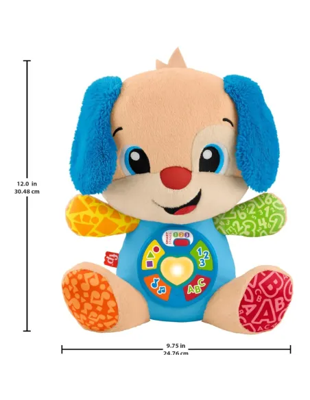 Fisher-Price Laugh & Learn Ridi E Impara Peluche Musicale Cagnolino Smart Stages, Giocattolo Musicale Per L'Apprendimento Per Ne