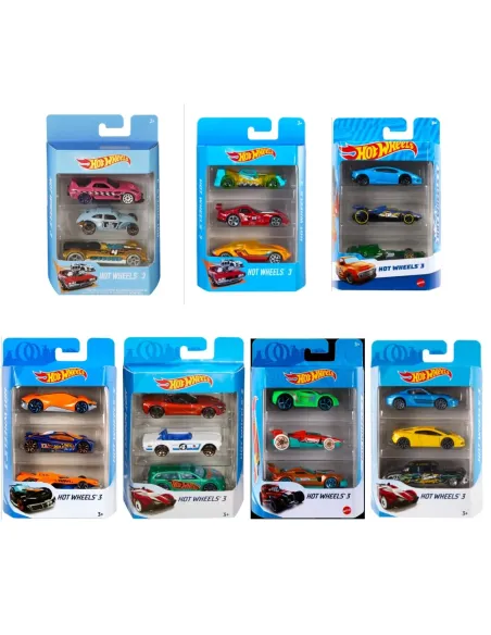 Hot Wheels Confezione 3 veicoli assortimento