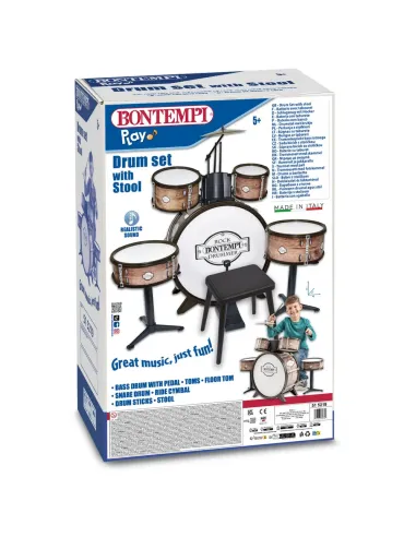 BATTERIA GRANCASSA 6 ELEMENTI + SGABELLO (51 5219)