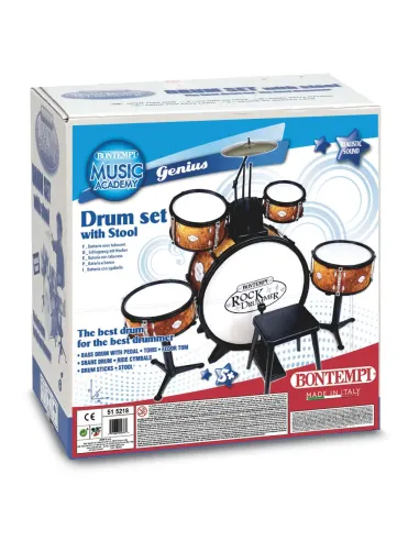 BATTERIA GRANCASSA 6 ELEMENTI + SGABELLO (51 5218)