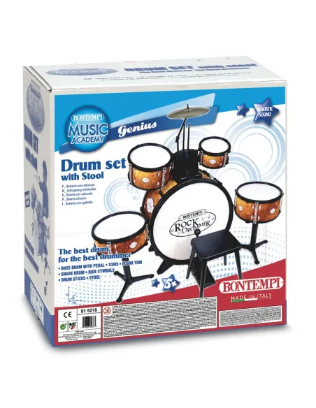 BATTERIA GRANCASSA 6 ELEMENTI + SGABELLO (51 5218)