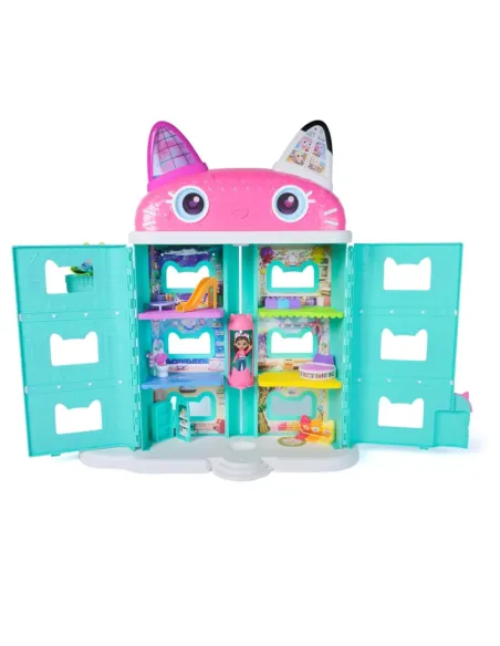 Gabby's Dollhouse The Movie, la Casa delle Bambole di Gabby a Tema Movie, Con Occhi Lenticolari, Personaggi e Mobili per la Casa